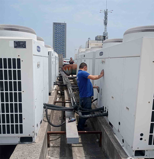 上城中央空调制热和不制冷系统维修方法